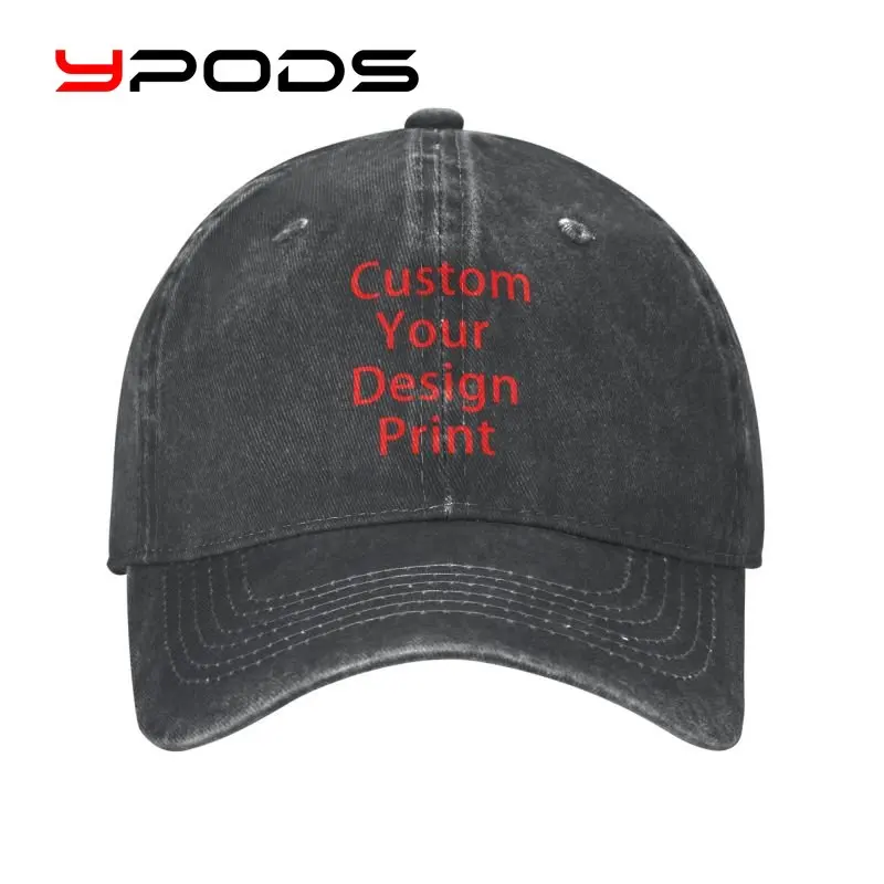 

Custom Your Design Print Motorcycle baseball cap for Men Women Personalized Adjustable Unisex Customized Logo Dad Hat Summer