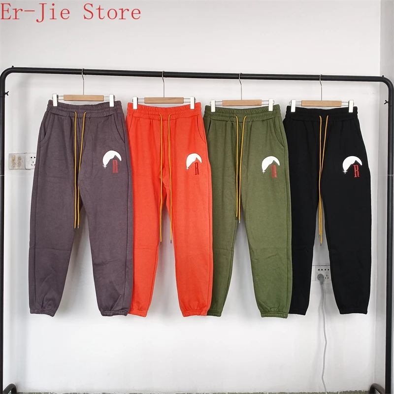 

RHUDE Sweatshirt Autumn/Winter Fleece 1:1 Drawstring Men's Pants