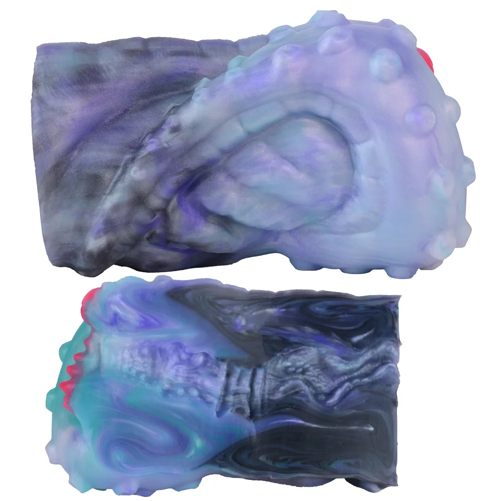 Фото GEEBA Cthulhu Monster Male Stroker Cup Octopus Suction Texture Onahole Pocket Pussy Male Masturbator Silicone Sex Toys for Men №4