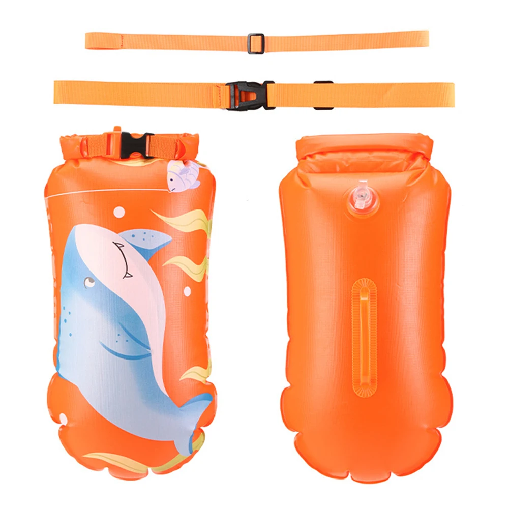 

Inflatable Open Swimming Buoy Tow Float Dry Bag Air Bag with Waist Belt for Rafting Swimming Water Sport Storage Safety Bag