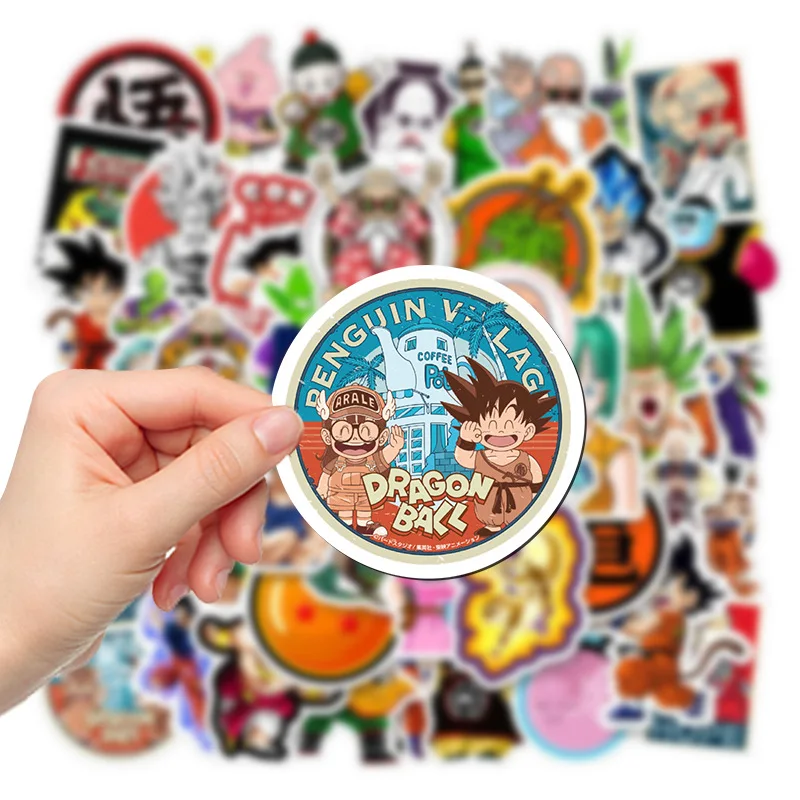 

50 Sheets Anime Dragon Ball Stickers Luggage Suitcase Skateboard Laptop Decorative Aesthetics Waterproof Stickers Kids Gift Toys