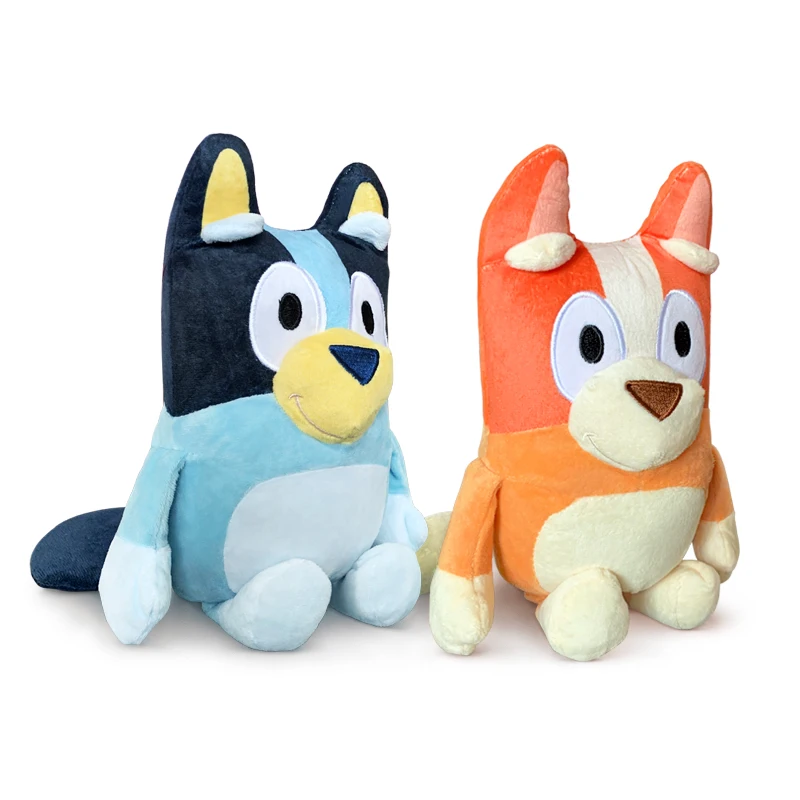 Фигурки аниме Bluey 28 см семейные милые плюшевые куклы в стиле бинго анимация