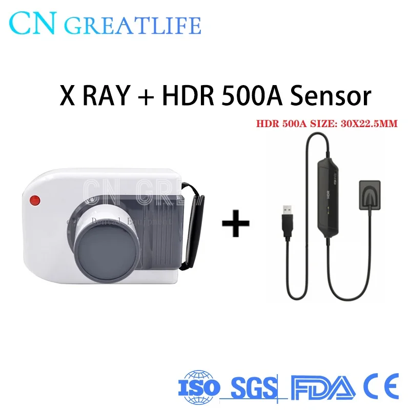 

New High Frequency Portable Dental X Ray Machine RVG X-ray Rx Camera With HDR 600A Sensor Refine