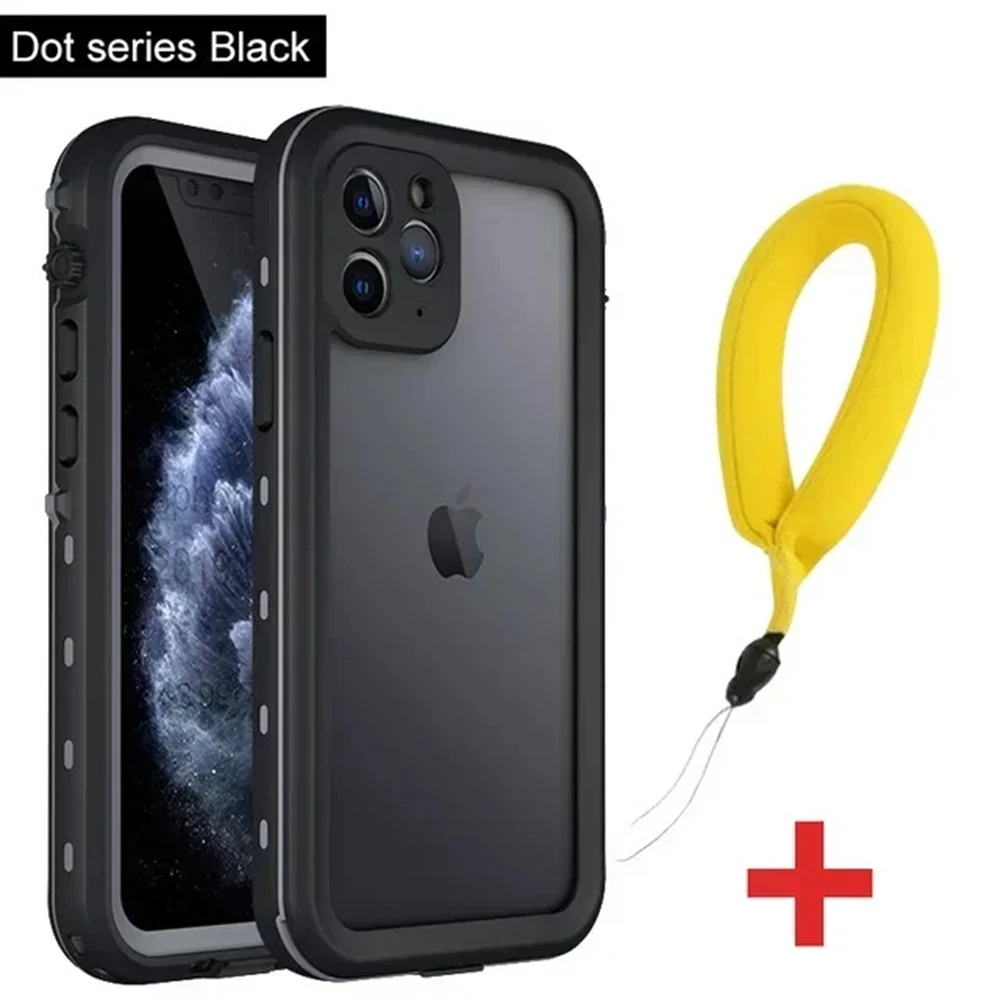 Полностью герметичный прозрачный водонепроницаемый чехол IP68 для iPhone 16 ProMax 16e 15 14 Plus 13 12 11 Мини-противоударный чехол с защитной пленкой для экрана (art.: 3920ccfe40c2f) - 3920ccfe40c2f