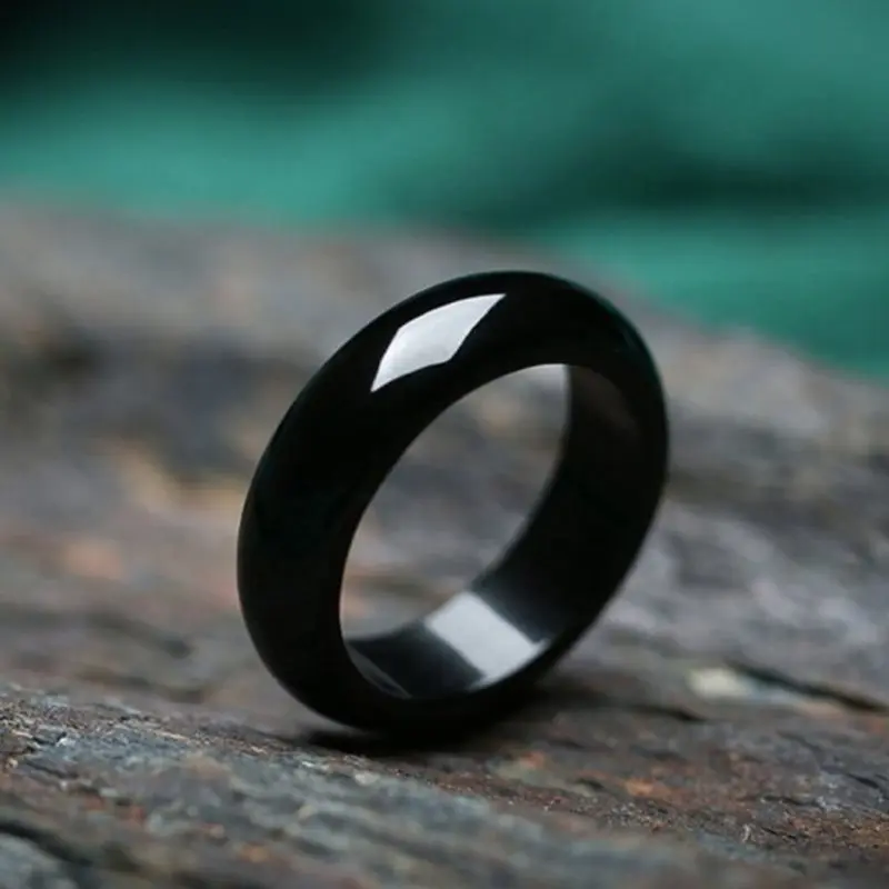 Кольцо из натурального агата красное зеленое белое черное розовое кольцо