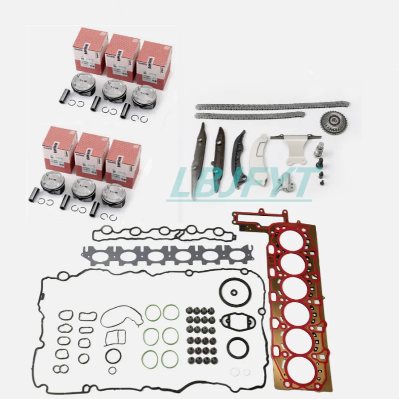 Комплект прокладок двигателя поршней подходит для BMW 240i 340i 440i 540i 640i X3 X4 F20 F21 F23 F31 F36