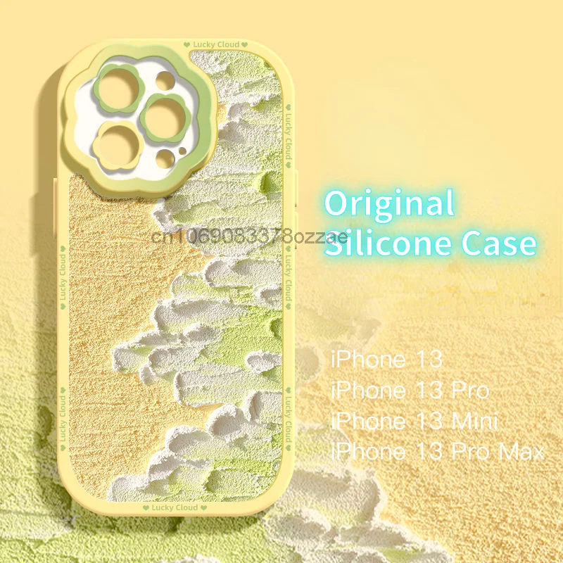 

Original Cherry Blossom Snow Mountain For Iphone 13 Phone Case 12 12pro 12promax Silicone 11promax Flowers XSMAX Female 6s/7P/8P