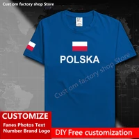 polska country flag %e2%80%8bt shirt diy custom jersey fans name number brand logo cotton t shirts men women loose casual sports t shirt