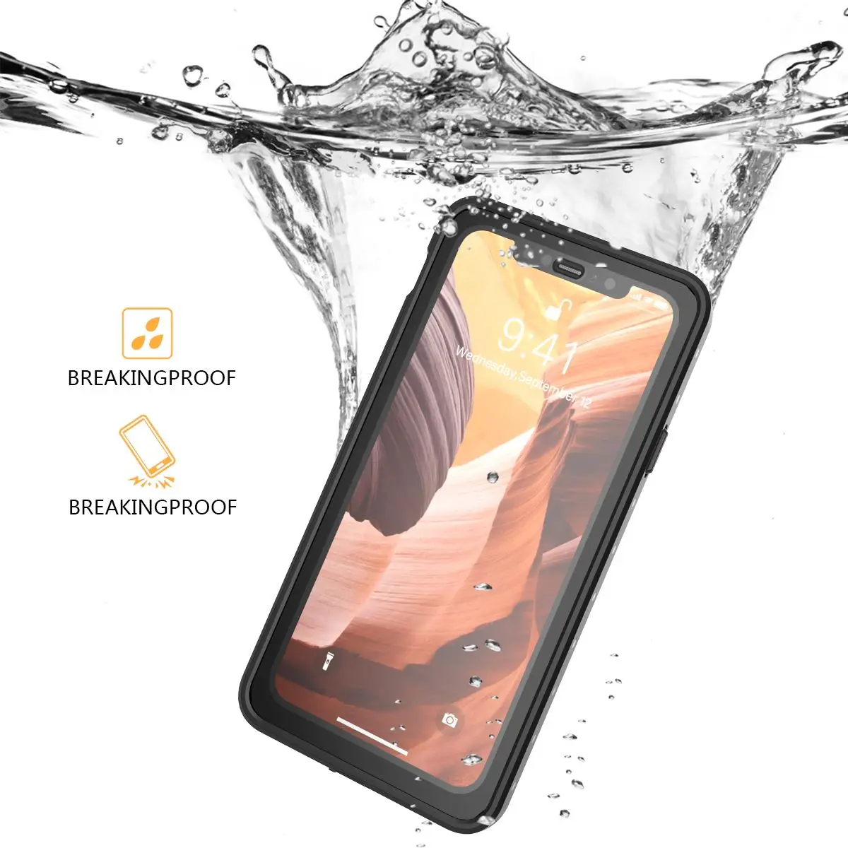 

For iPhone 13 12 Pro Max Waterproof Case Full Protection Snow Proof Underwater Case for iPhone 11 12 Pro XS MAX 7/8 Plus Coques