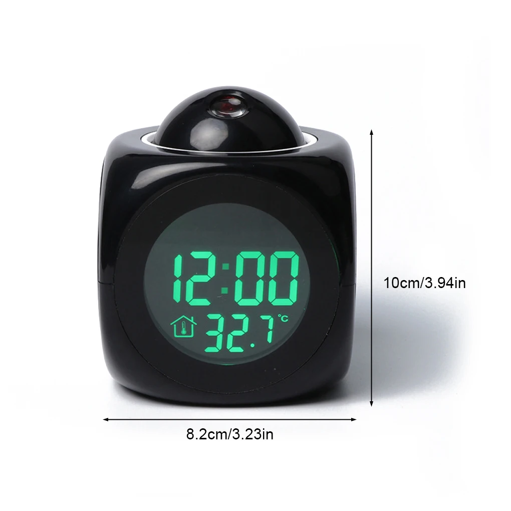 2022 1 шт. Будильник Электронный Настольный цифровой будильник часы проектор