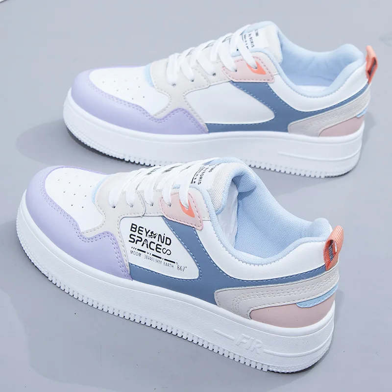 Fashion Women's Sneakers New Women Vulcanize Shoes College Style  Breathable Thick Bottom Casual Shoes Zapatillas De Mujer 2023