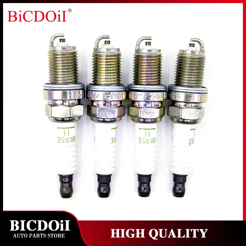 4/6Pcs Normal Spark Plug BKR5E11 6953 for Hyundai Santa Fe Tucson Sonata Veracruz Kia Sorento Sedona Sportage Subaru Forester