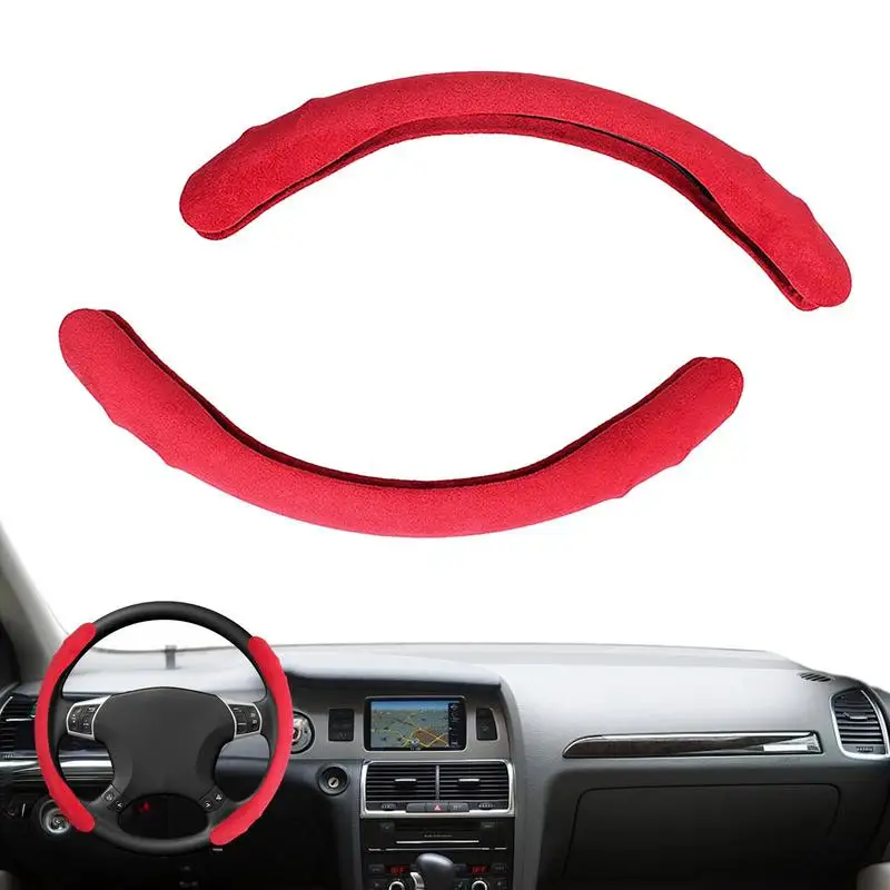 

Universal Steering Wheel Cover Carbon Fiber Steering Wheel Protector Fit Comfortable Grip Anti Slip For RV MPV Truck Car SUV