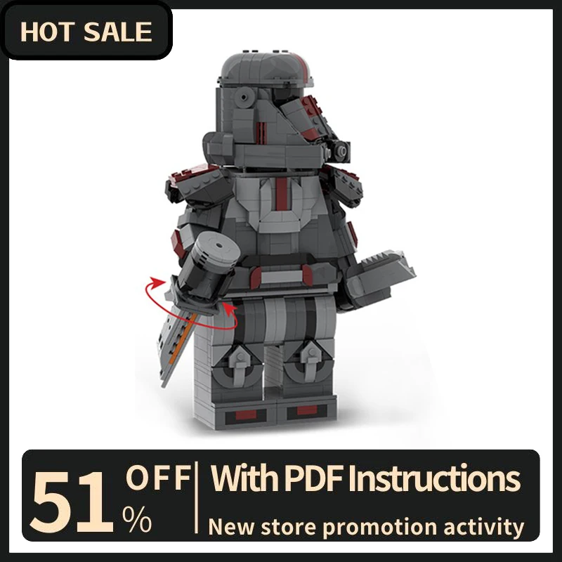 Новый знаменитый звездный боевой фильм фигурка Moc Hunter космическая модель