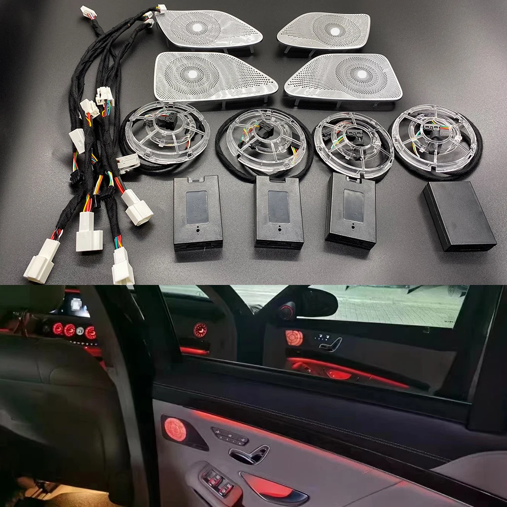 

Door ambient light cover trim for Mercedes-benz s class w222 neon light door audio speaker trim illuminate lamp