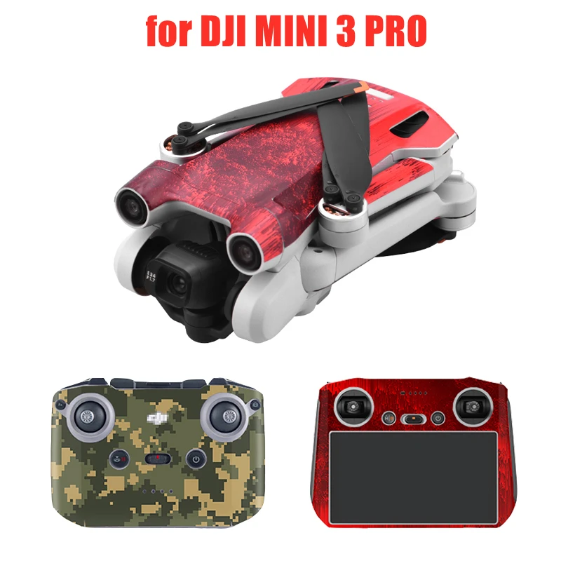 for DJI MINI 3 PRO PVC Sticker Skin Drone Body Remote Control Protective Film Decorative Stickers DJI RC Accessories