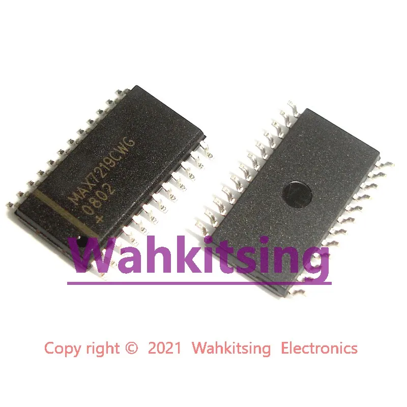 5 шт. MAX7219CWG SOP-24 MAX7219 SMD с серийным интерфейсом 8-значный светодиодный дисплей