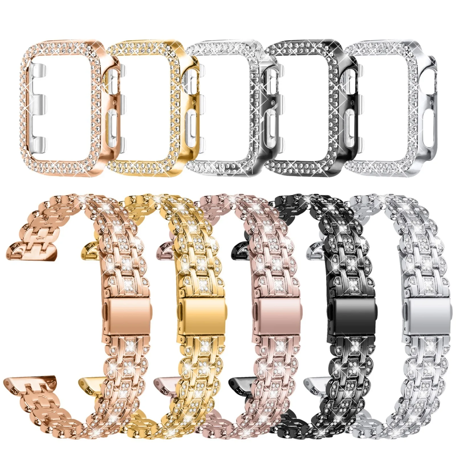 

Подходит для IWatch, 44 мм, из нержавеющей стали, фото и защитный чехол, быстросъемные Смарт-часы, модные аксессуары