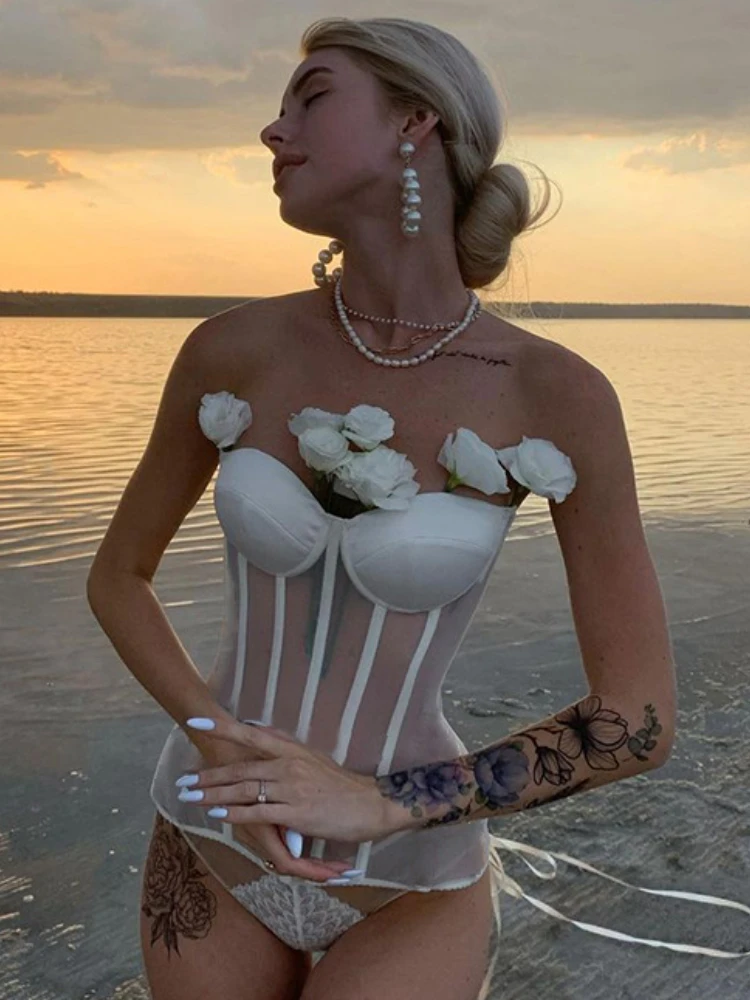 

Сетчатый пикантный корсет на шнуровке, укороченные топы, жилет, женское облегающее нижнее белье, бюстье с открытой спиной, однотонный вечер...