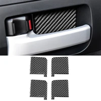 for Toyota Tundra 2014-2018 Inner Door Handle Bowl Decoration Cover Trim Sticker Decal Car Interior Accessories Carbon Fiber