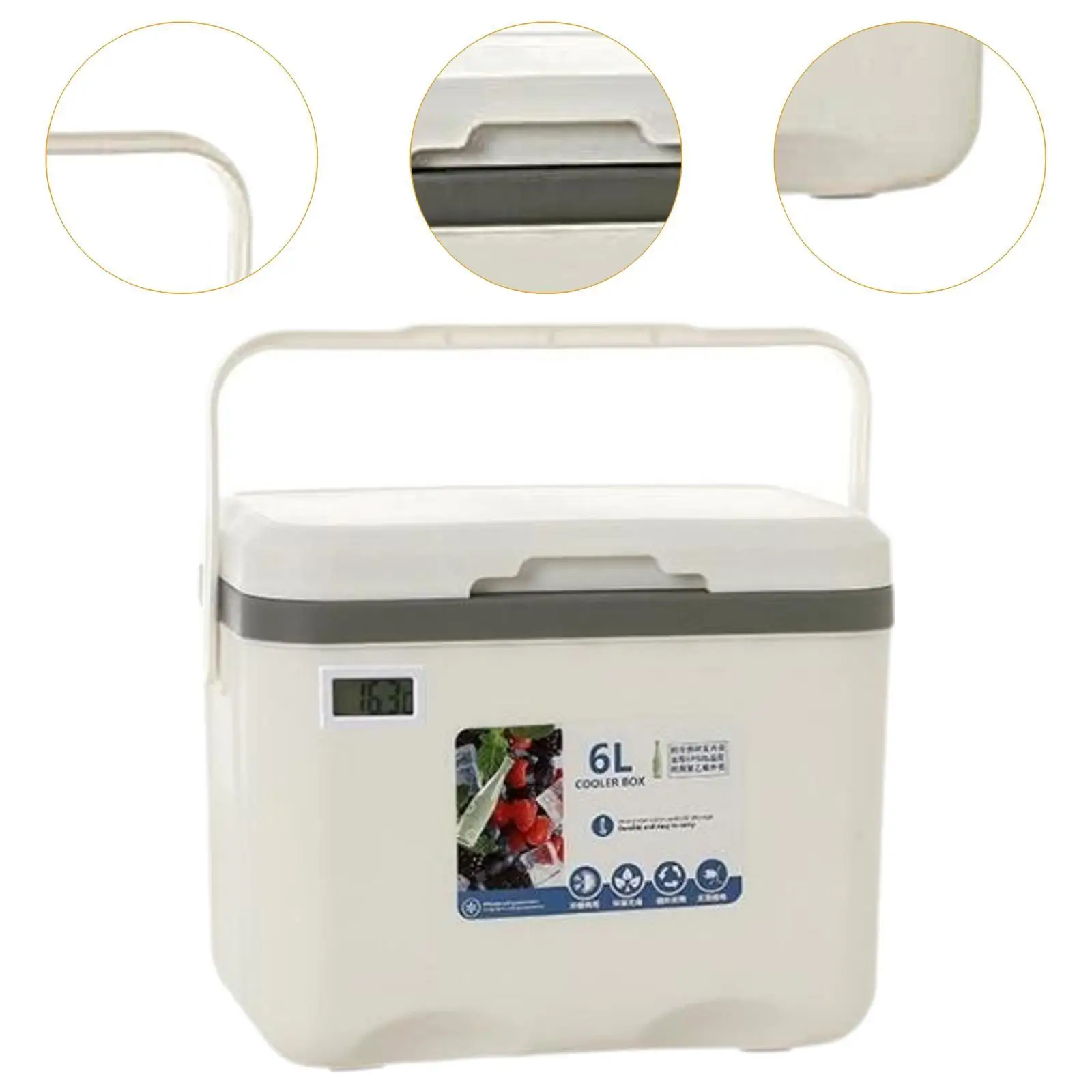Коробка-холодильник маленький ящик для льда 6 л персональный изолированный