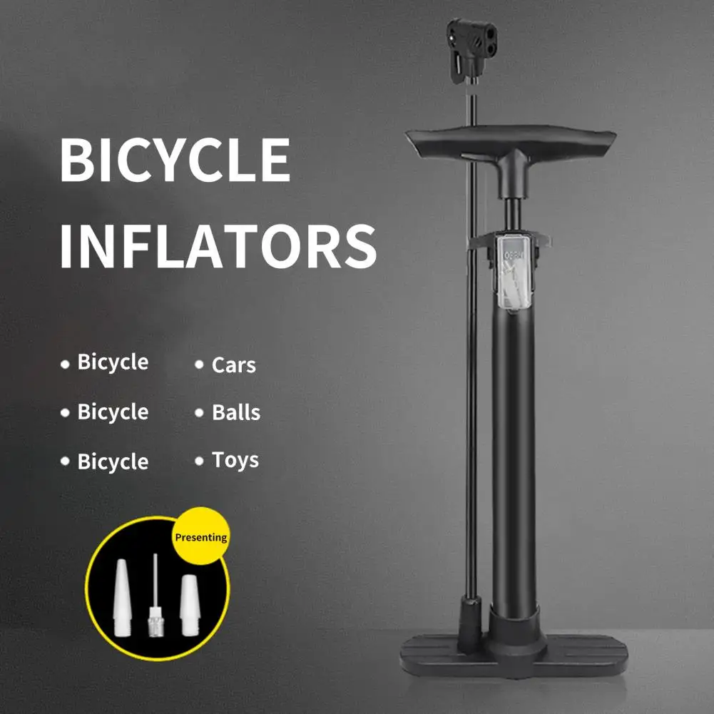 

Useful Bike Tire Pump Anti-skid Base Lightweight Bike Pump Portable Multipurpose High Speed Tire Inflator