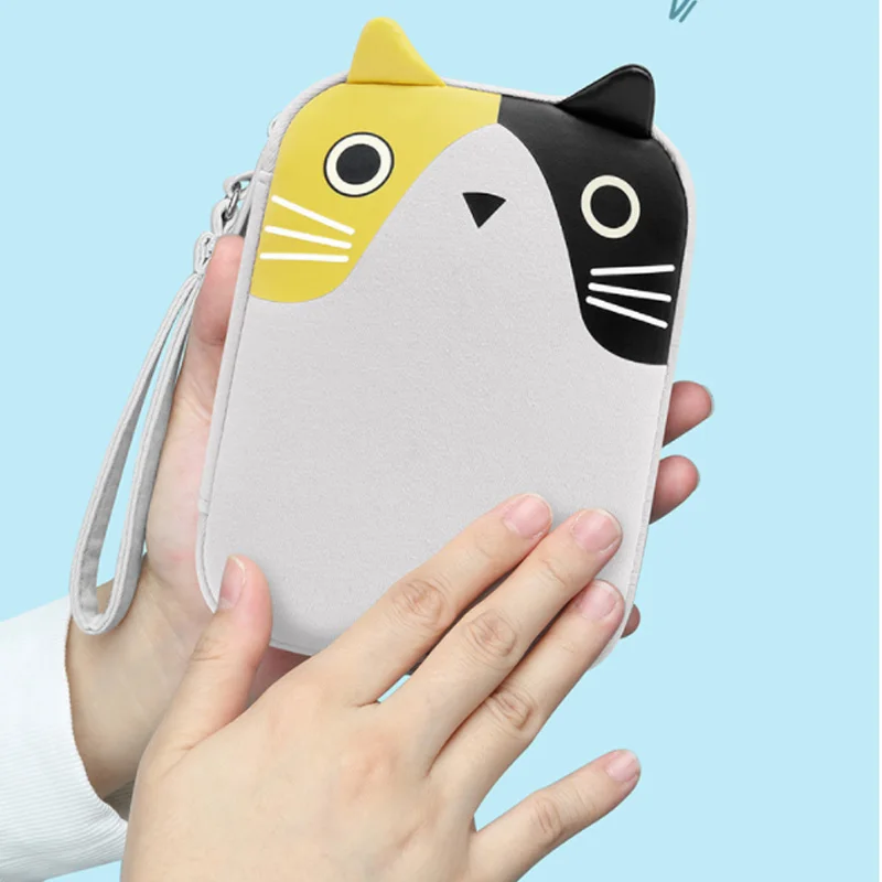 

Travel Cable Bag Portable Digital USB Gadget Organizer Cartoon Cute Charger Wires Hard disk Zipper Storage Pouch Earphone Bag