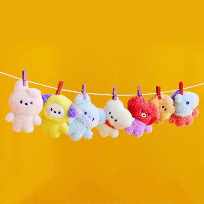 

KPOP Bangtan Boys плюшевые игрушки Kawaii мультфильм животные брелок аксессуары автомобиль брелок цепи держатель Мини Мягкие животные подарок для де...
