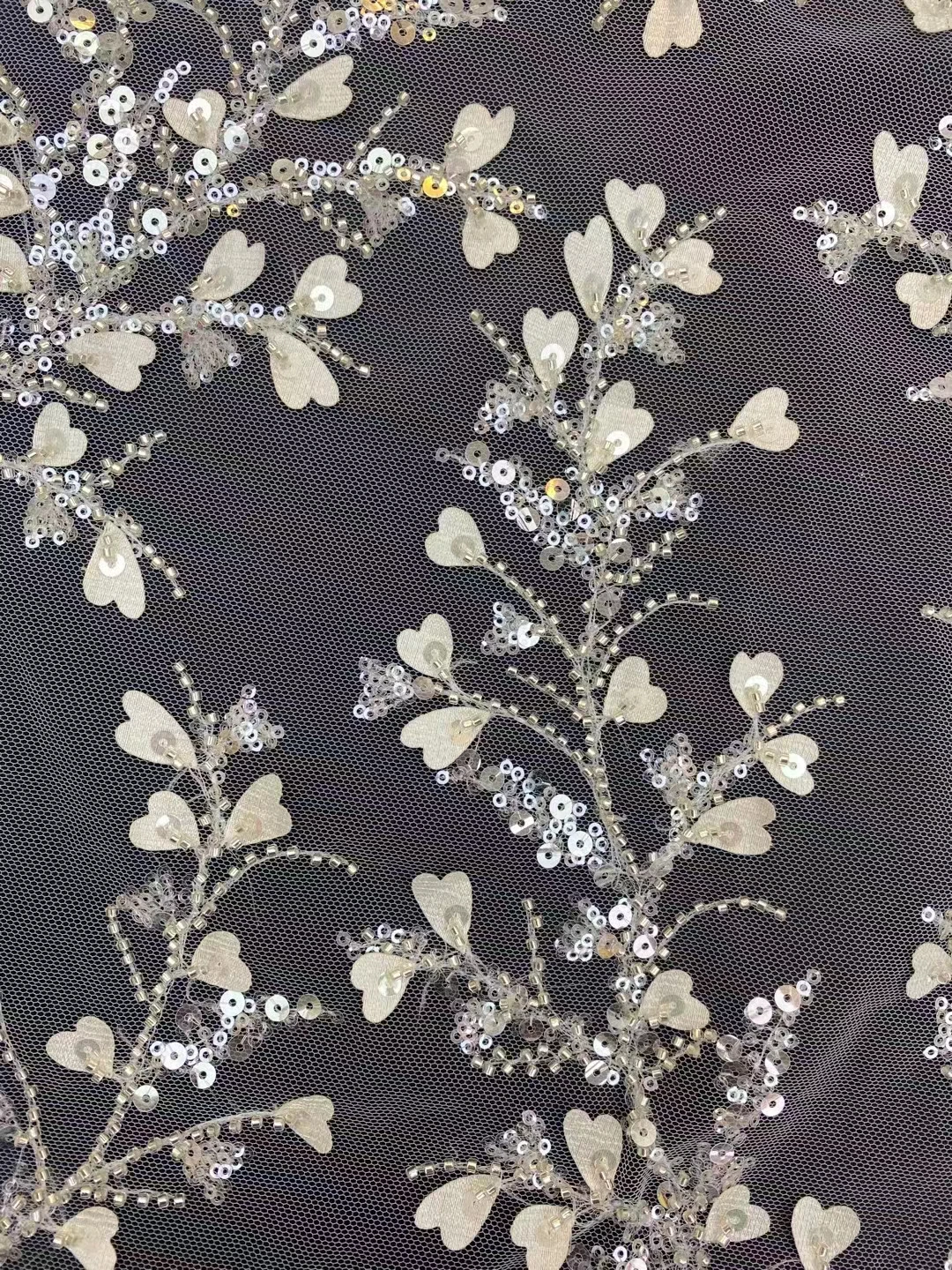 Новое изысканное кружевное Сетчатое платье с бусинами французское Роскошное