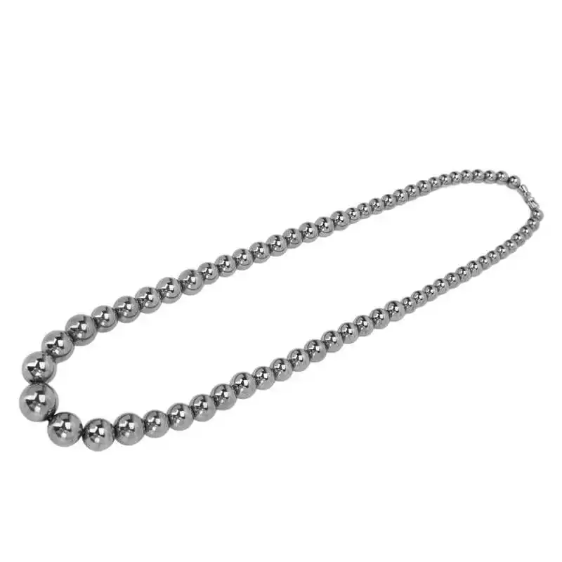 

Terahertz Necklace Elegant Smooth Purify Unisex Energy Stone Necklace for Party Dating