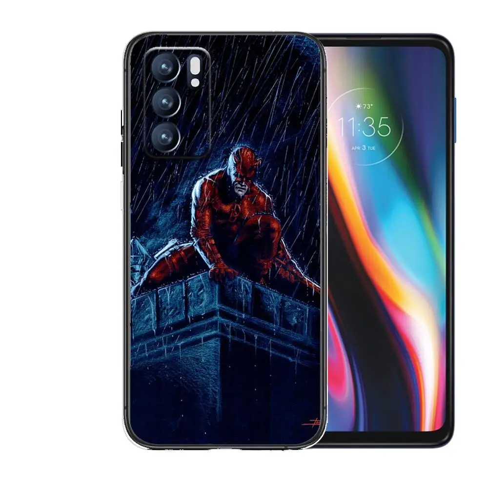 Чехол Daredevil для RealmeC3 OPPO Realme C3 RMX2020 Coque Capa Funda find x3 pro C21 8 Pro a91 Black Soft Phone Fundas Sac |