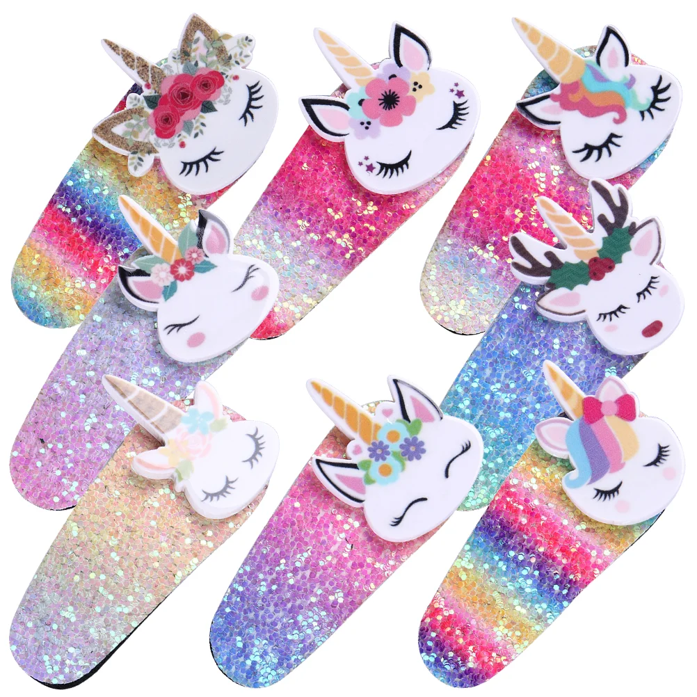 

Unicorn Hair Clip Decorations Girls Accessories Toddler Decorative Clips Barrettes Little Kids