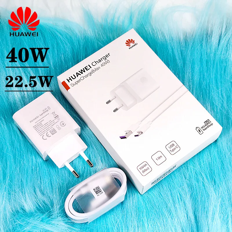 Original HUAWEI Fast Charger 40W Supercharge Type C Cable For HUAWEI P30 P40 P10 P20 Pro Lite Mate 9 10 Pro Mate 20 V20