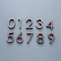1 piece 6cm door number plate house hotel door number address digits sticker plate sign 0 9