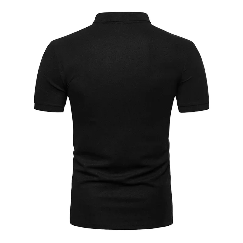 Spring Summer New Men's POLO Shirt Short-sleeved Stitching Running Sports Casual Fashion T-shirt Men's Clothing Streetwear