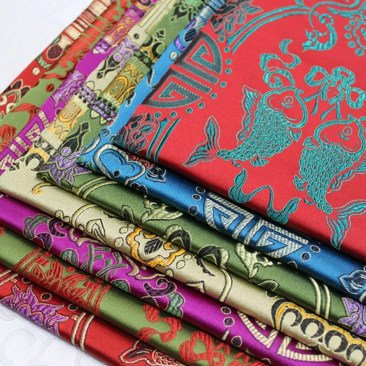 Жаккардовая жаккардовая парчовая шелковая ткань в китайском стиле сделай сам