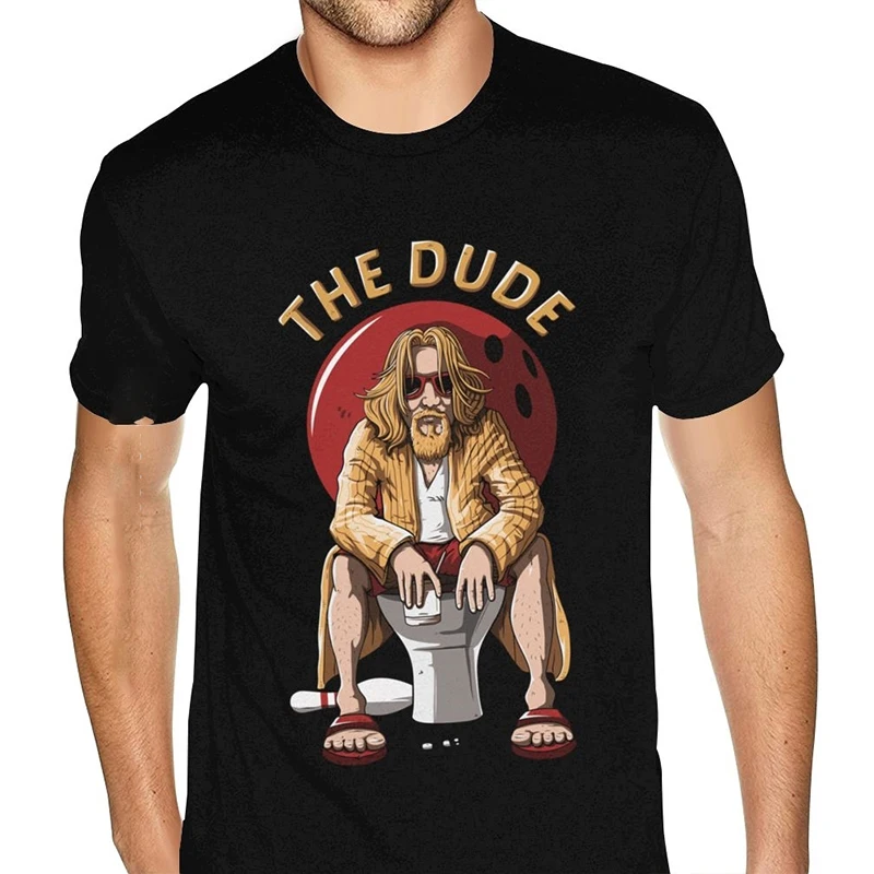 

Movie The Big Lebowski The Dude Wholesale T-Shirt Men Graphic Men Unique T-Shirts Printed Tops T Shirt for Men Cotton Tshirt