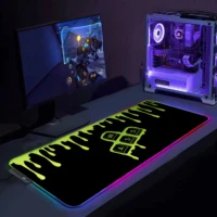 rgb large mouse pad gaming mouse pad rubber pc gamer computer mousepad keycaps led backlight carpet xxl keyboard desk mats 90x40