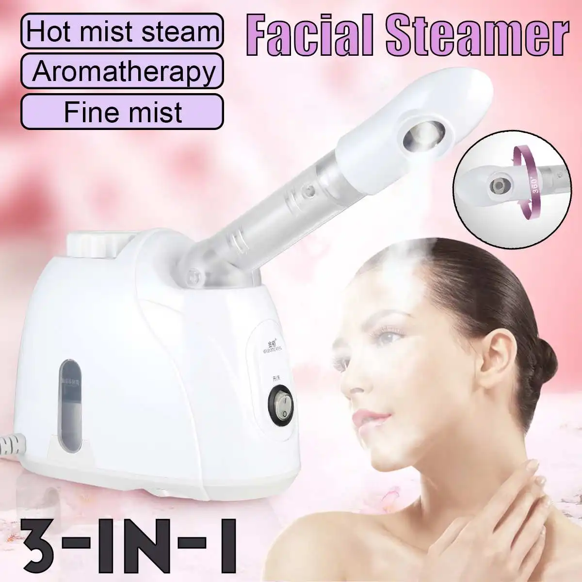 

Флуоресцентный распылитель для лица, уход за кожей, деликатное и острые Очищение лица, Электрический отбеливатель для лица