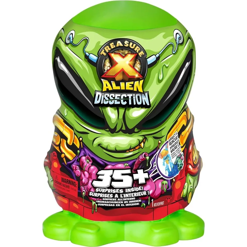 Подлинные игрушки Treasure X Giant Gold Alien Anatomy Surprise слепая коробка