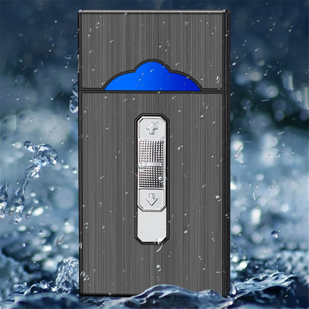 Женский чехол для сигарет полный комплект с USB-зажигалкой тонкая коробка