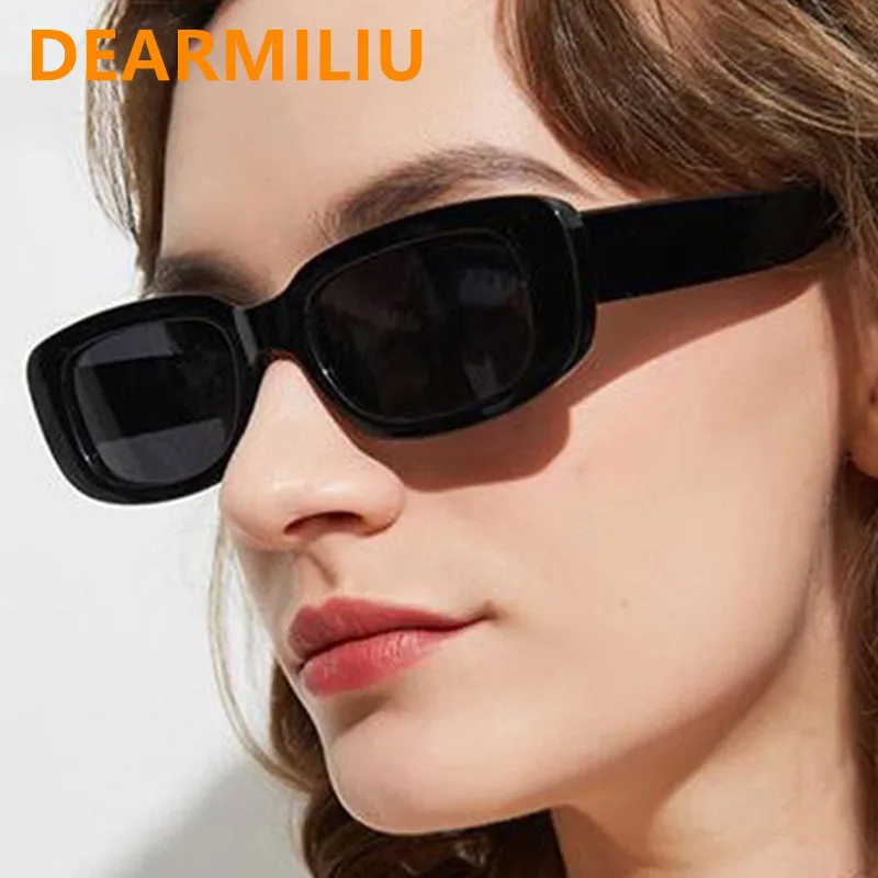 

DEARMILIU 2022 новые классические ретро Квадратные Солнцезащитные очки женские брендовые винтажные дорожные маленькие прямоугольные солнцезащи...