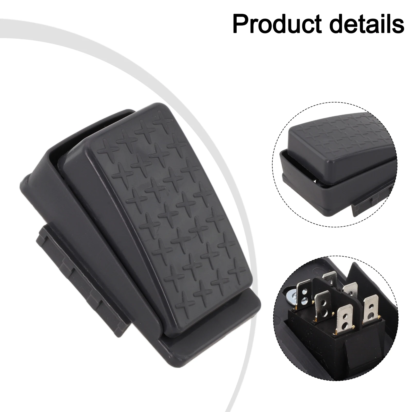 Переключатель аксессуары для педали акселератора черный 1 57x2 75x1 18x0 98 дюйма шт.