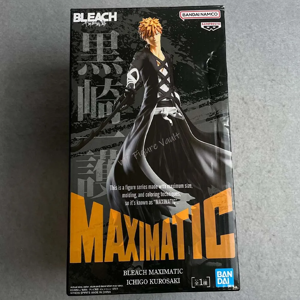 Фото BANPRESTO BLEACH MAXIMATIC ICHIGO KUROSAKI Фигурка Аниме Модель Оригинальная игрушка в штучной упаковке №1