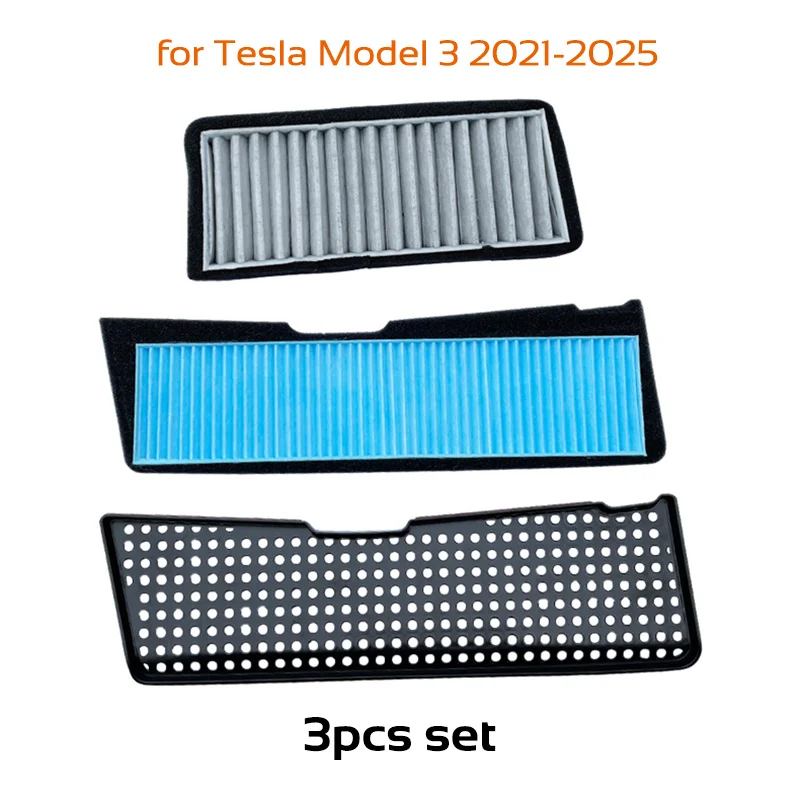 

Крышка впускного воздушного фильтра автомобиля для Tesla Model 3 2021-2025, ткань Highland из расдувной расплава, впускной отверстие, аксессуары для предотвращения пыли