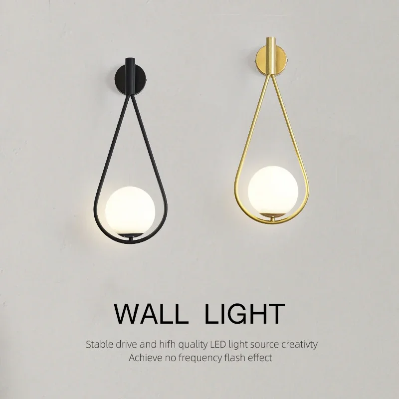 

Modern LED Wall Lamp For Living Room Bedroom Bedside Corridor Aisle Light Hotels Background Home Decorative Wall Sconce