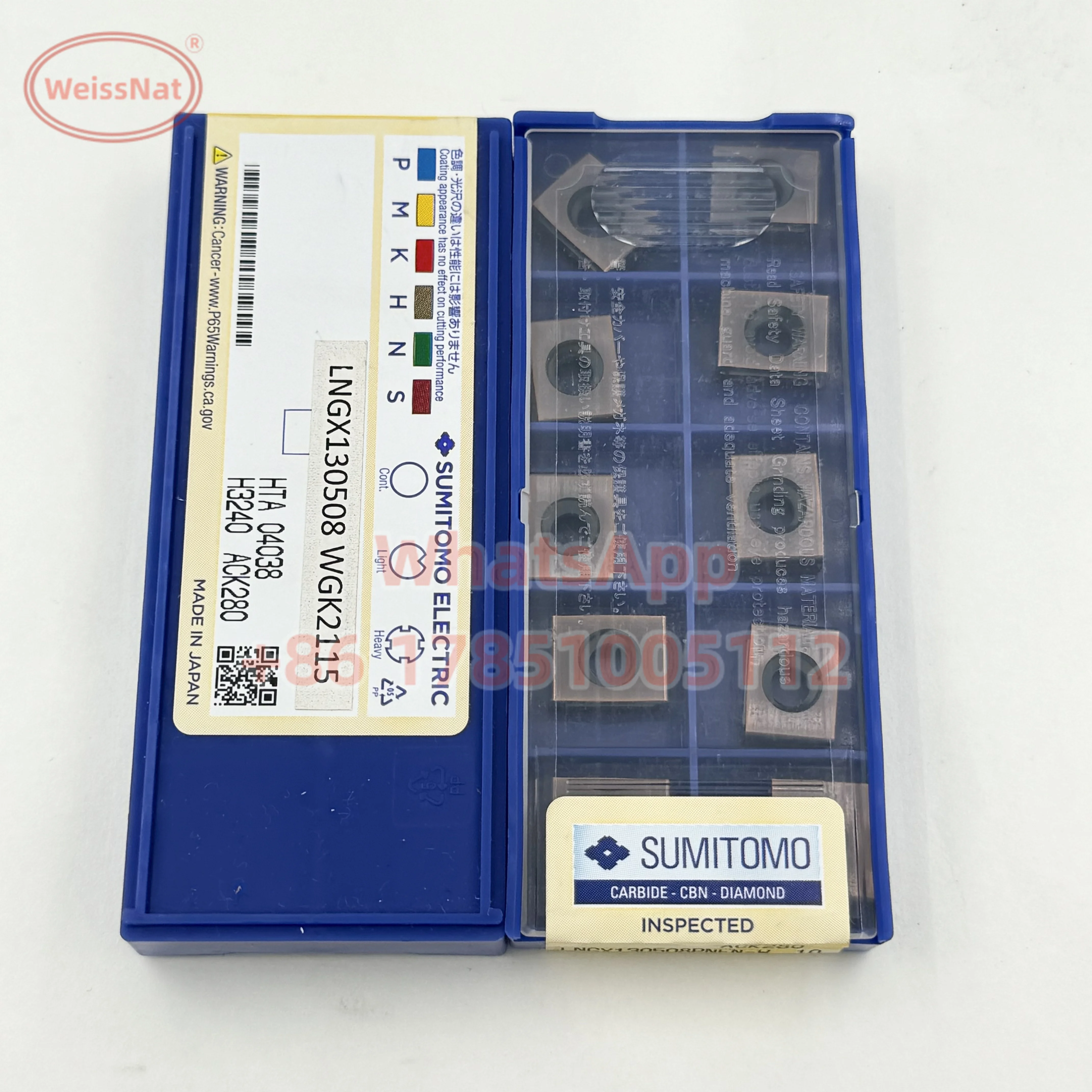 Фото Карбидная вставка SUMITOMO LNGX130508PNFN LNGX130508PNFN ACK280 H10E, вставки LNGX №5