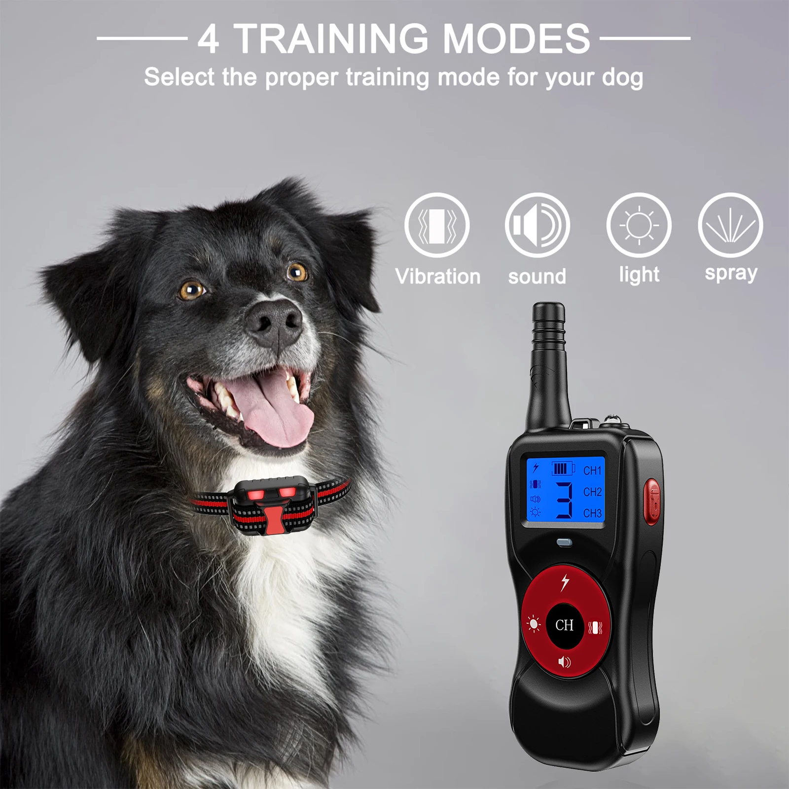 

Dog Barking Stopper Waterproof Collar Soft Silicone Plug Receiver Sound Vibration Control Trainer Pet Dog Gadget