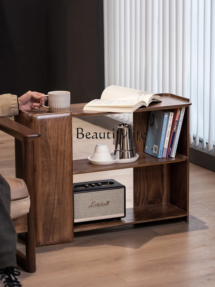 Столик Yuner черный ореховый