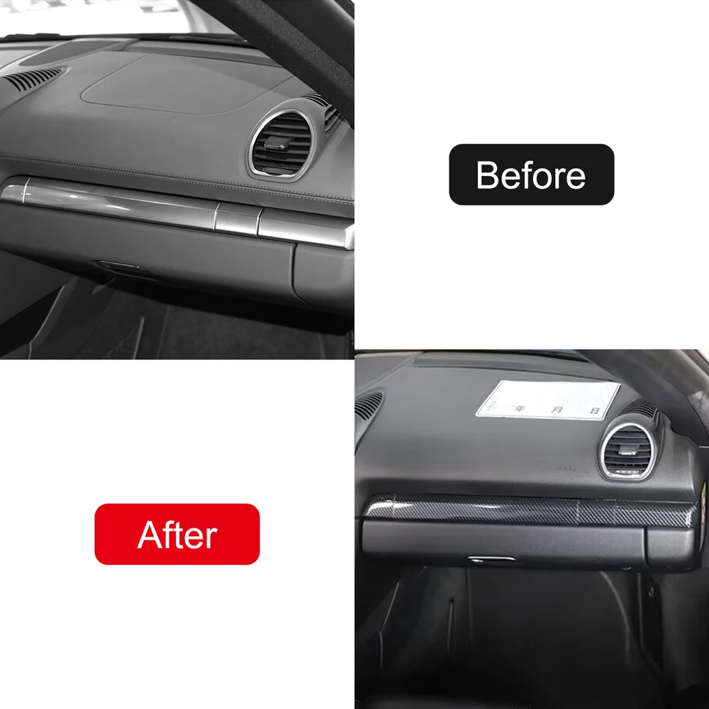 Автомобильные аксессуары для Porsche 991911 2013 2014 2015 2016 2017 2018 2019 Стиль углеродного волокна Накладка на центральную консоль 6 шт. (art.: 3920ceee435b4) - 3920ceee435b4